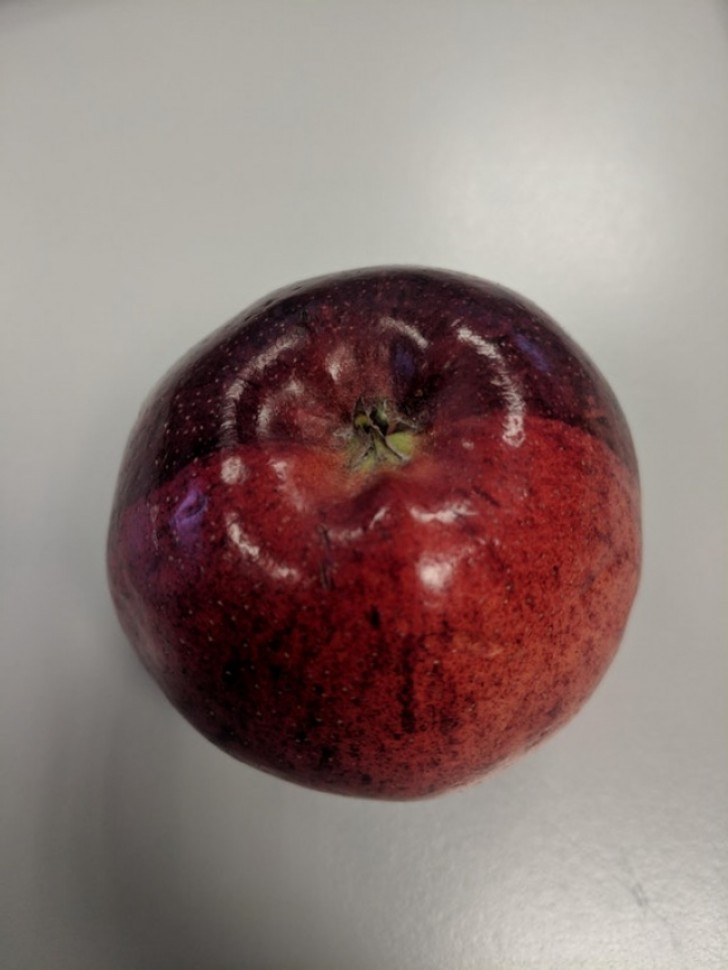 Cette pomme a un teint si parfait qu'elle semble être en plastique!