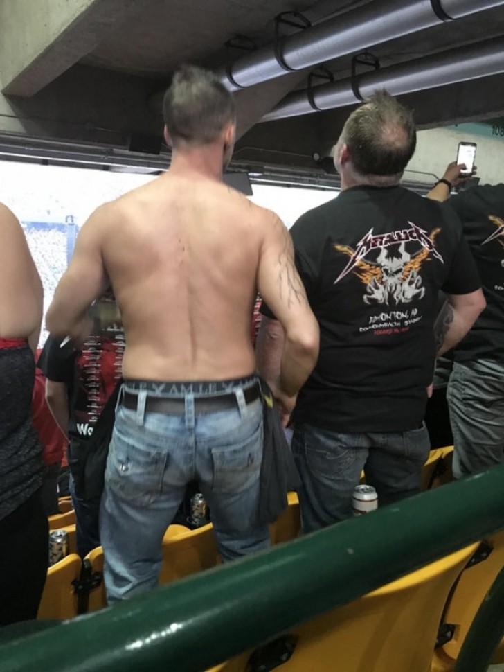 "This is what I saw throughout the entire Metallica concert from my place reserved for the disabled --- and I had driven seven hours to see this."