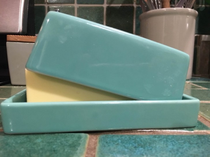 "This cover for the butter dish does not fit over a whole stick of butter!"