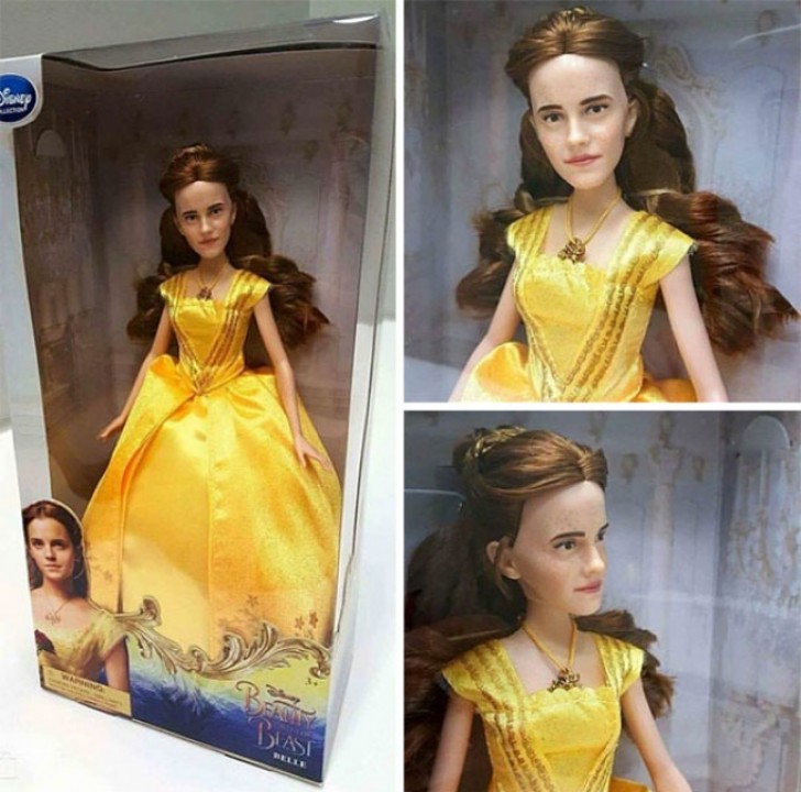 19. Let's face it, the official doll that portrays Emma Watson in "Beauty and the Beast" is HORRIBLE.