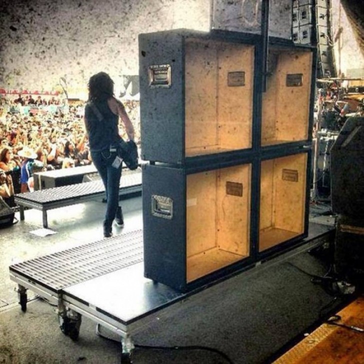13. Completely empty guitar speaker cabinets?!