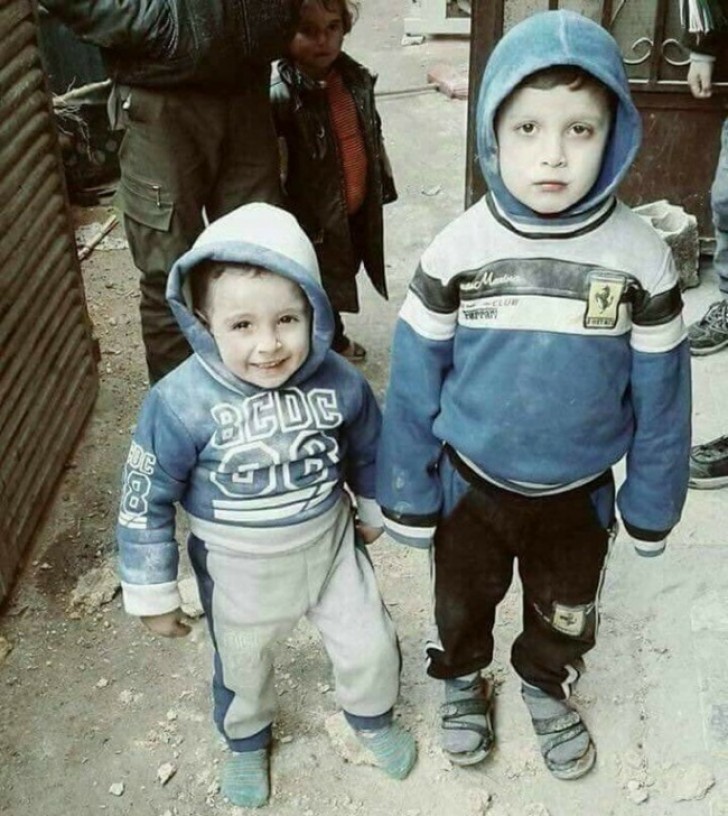 4. Two children who survived an air attack. What kind of world is it in which we must rejoice that we have escaped harm from our fellow human beings?