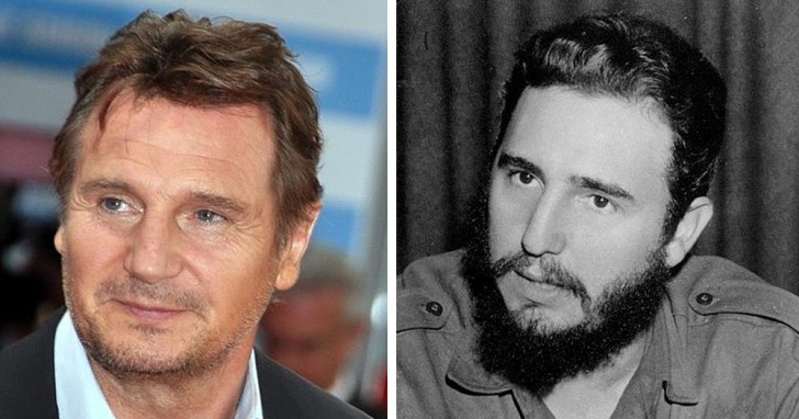 Liam Neeson and Fidel Castro.