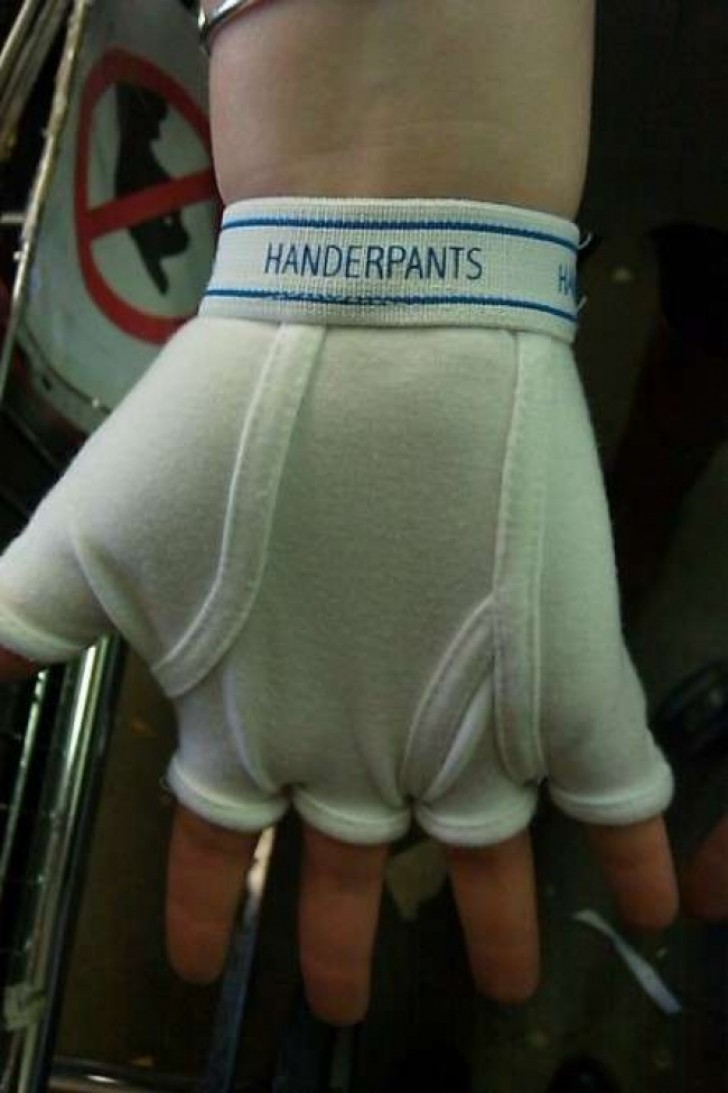 12. Hand underpants. Why not?