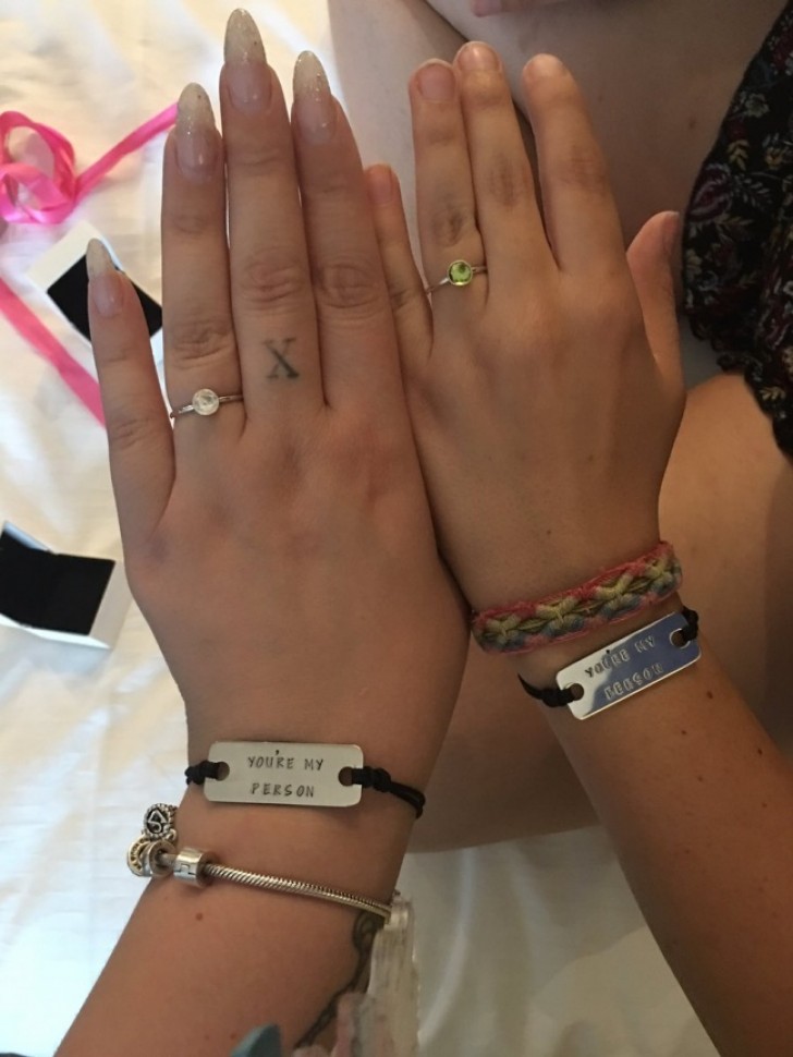 9. What friendship would it be without matching rings and bracelets?