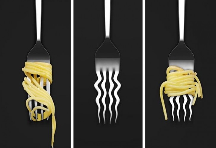 Fourchette pour manger des spaghettis.