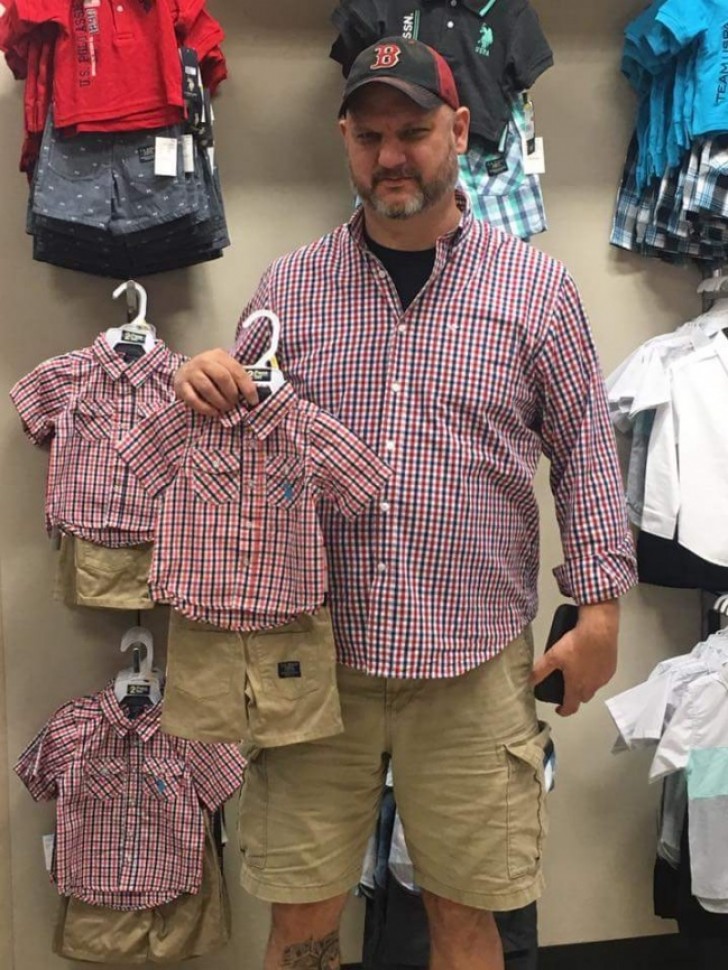 "I have always told my brother that he dresses like a child and he has always denied it, but yesterday he sent me this picture."