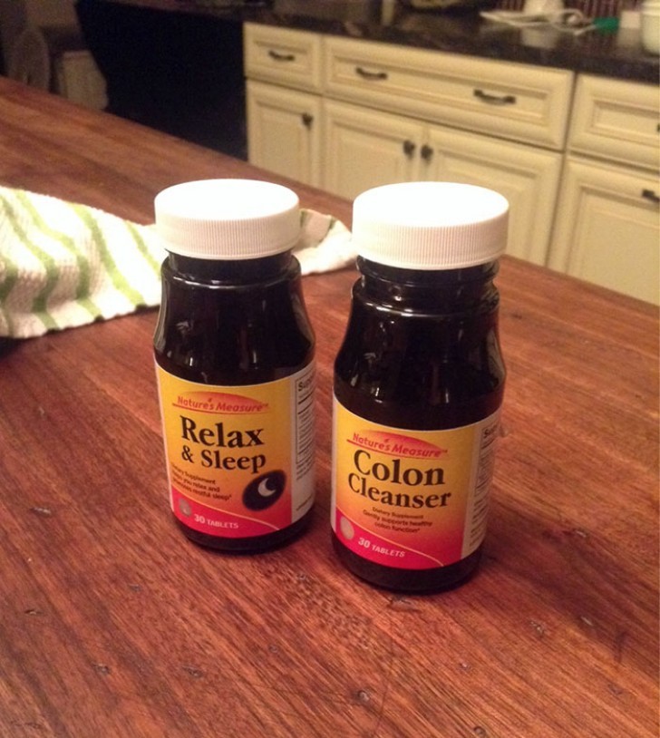 When the packaging for pills that help you sleep better is identical to the one that contains laxative pills to eliminate constipation ...