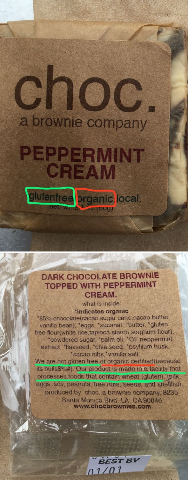 Gluten-free y biologico...Pero no de verdad!