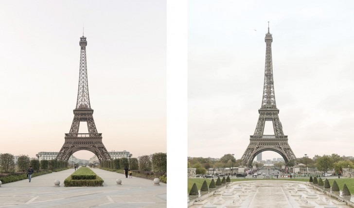 De Eiffeltoren is slechts een van de vele typische Parijse elementen die zijn nagemaakt in Tianducheng.