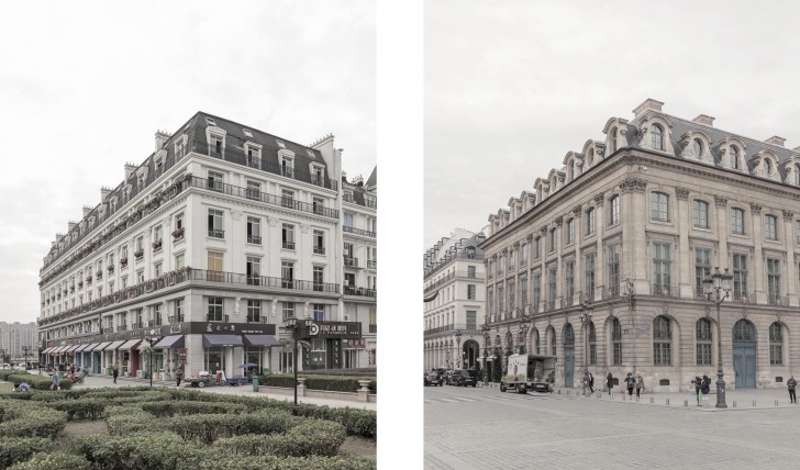Le phénomène de la reconstruction des villes européennes dans le pays orientaux a donné naissance à un véritable courant architectural: en anglais, on l'appelle "duplitecture".