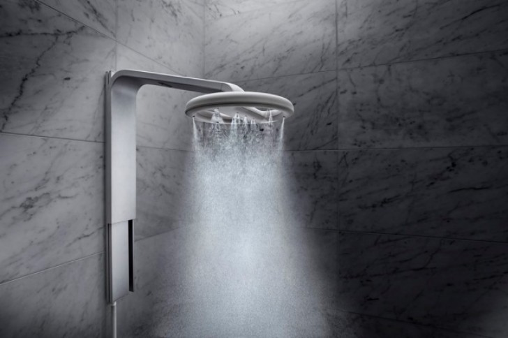 Die Dusche mit 70% weniger Wasserverbrauch.