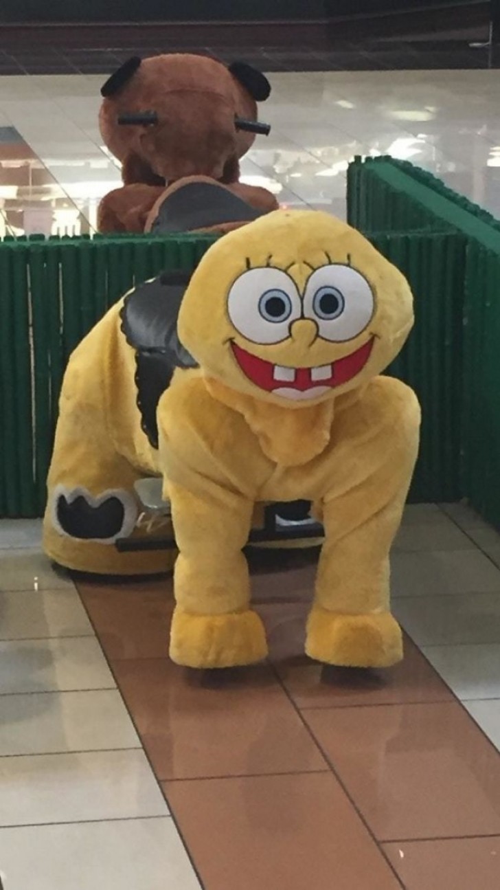 7. Here is Sponge Bob ... as you would see in your nightmares