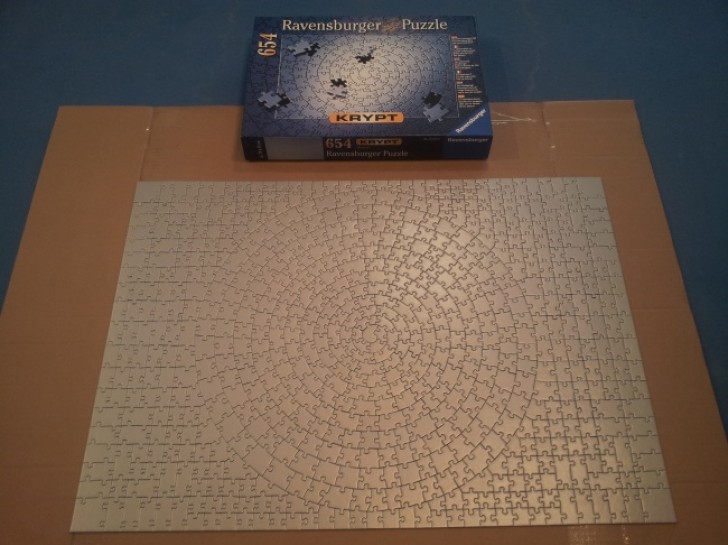 "Our friends know that my girlfriend loves jigsaw puzzles and they gave her this thinking that it would be very difficult for her. She finished it in 2 hours! "