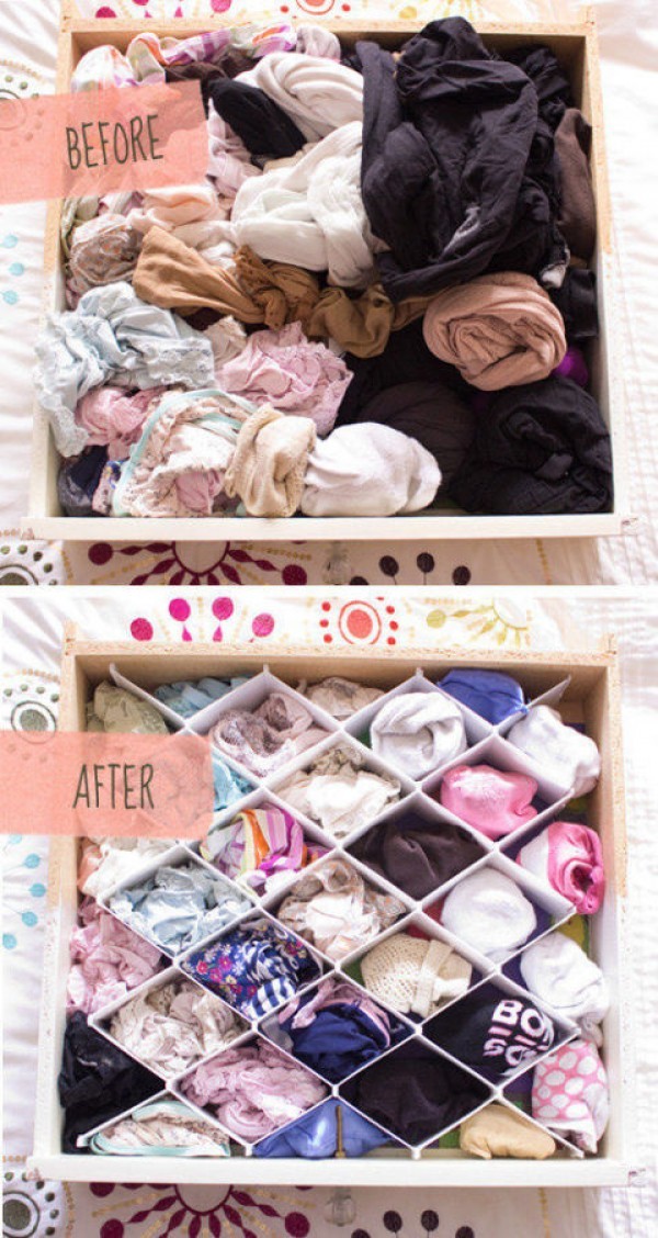 Should we also talk about the typical chaos in the underwear drawer? Solve that problem like this!