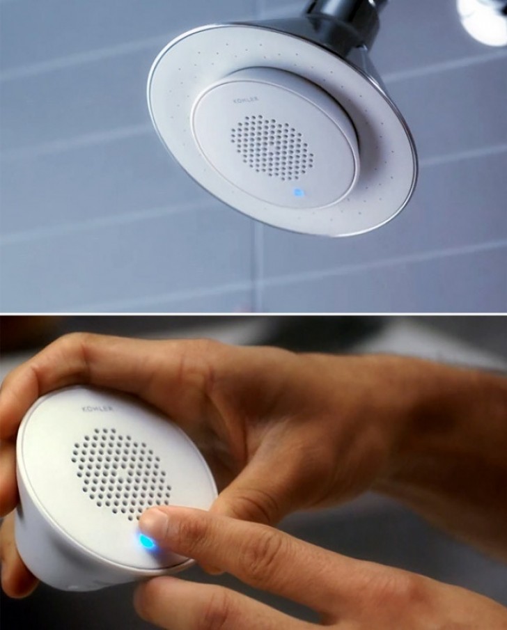 Des haut-parleurs pour ceux qui aiment chanter sous la douche.
