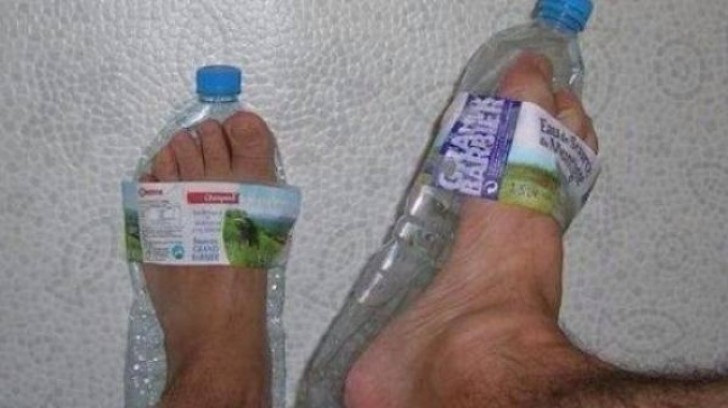 Waterdichte slippers.