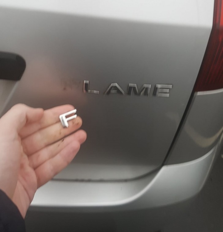 When you bought a car called the "Flame" but now you are driving a "Lame"!