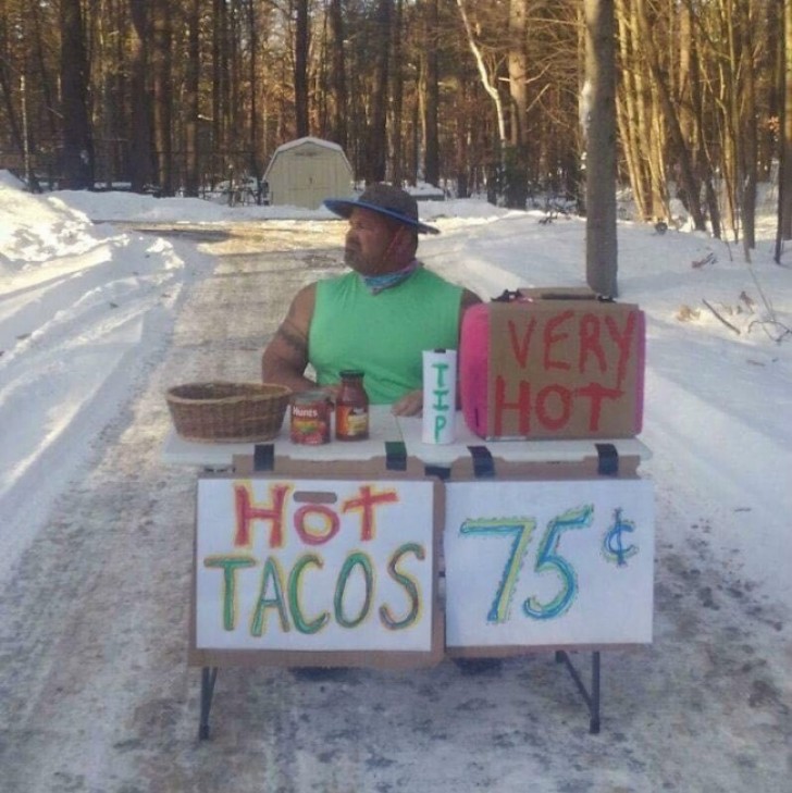 "Quand la température baisse, mon père vend des tacos chauds dans la rue".