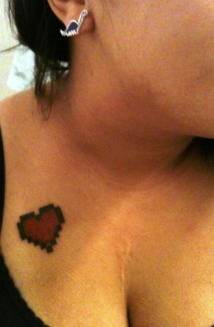 Un tatuaggio per ricordare il buon esito di un'operazione al cuore.