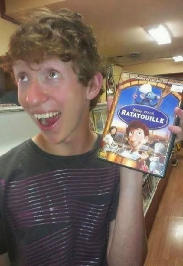 8. He is the boy in the film "Ratatouille"!