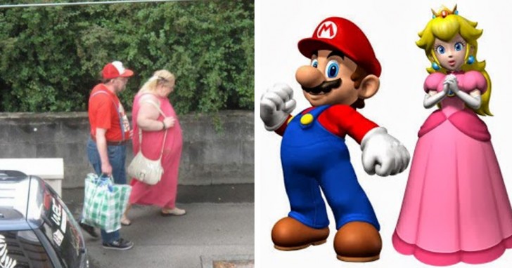 9. Eux, par contre, ce sont Mario et sa princesse...... Ou presque.