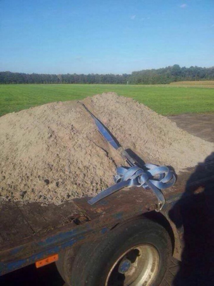 Maintenant, le sable est en sécurité.