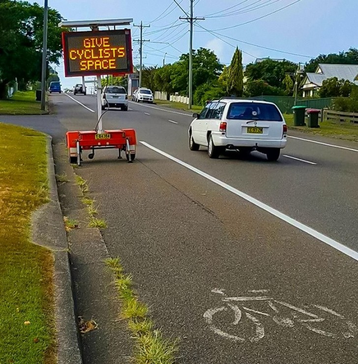 "Give cyclists space" ... Exactly!