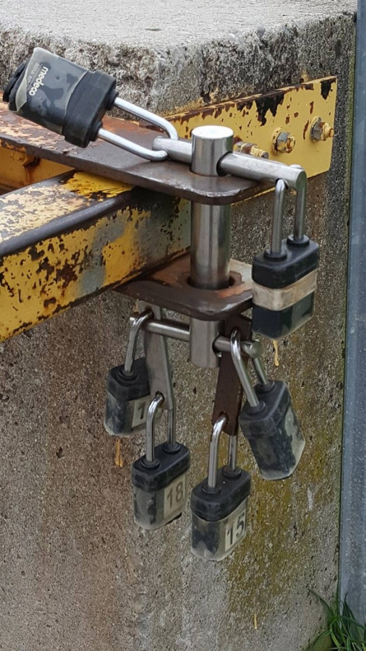 Who knows if the architect of all this is aware that just breaking a single lock makes all the others ineffective ...