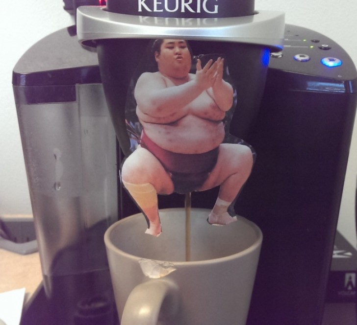 "Mein Kollege hat entschieden, die Qualität des Kaffees zu verbessern"