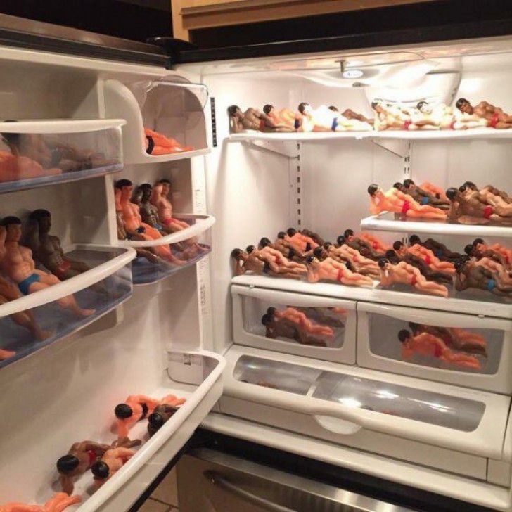 Na und? Was ist komisch daran, wenn man Puppen im Kühlschrank sammelt?