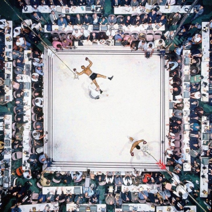 12. Muhammad Ali tegen Cleveland Williams, die neerging in de derde ronde, 1960.