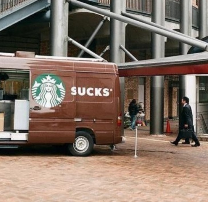 8. Doesn't look like someone would do well to pay attention to the advertisements on their vans?