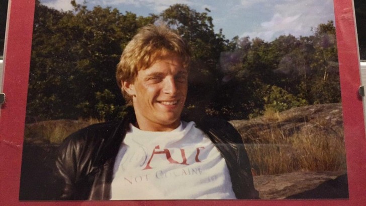 "My very handsome dad in the 1980s."