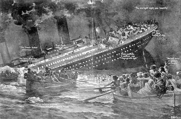 3. Charles Joughin, Chefbäcker auf der Titanic, half den Passagieren in die Boote zu steigen und stürzte sich anschließend, nachdem er eine halbe Flasche Whiskey getrunken hatte, angebunden an einen Stuhl ins Wasser. Er konnte trotz der Kälte überleben, wahrscheinlich weil er so viel Alkohol intus hatte. 