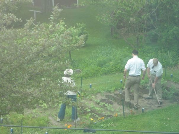 Two Mormons knocked on my mother's door and she let them in, but she did not let them just stand around talking -- she put them to work!