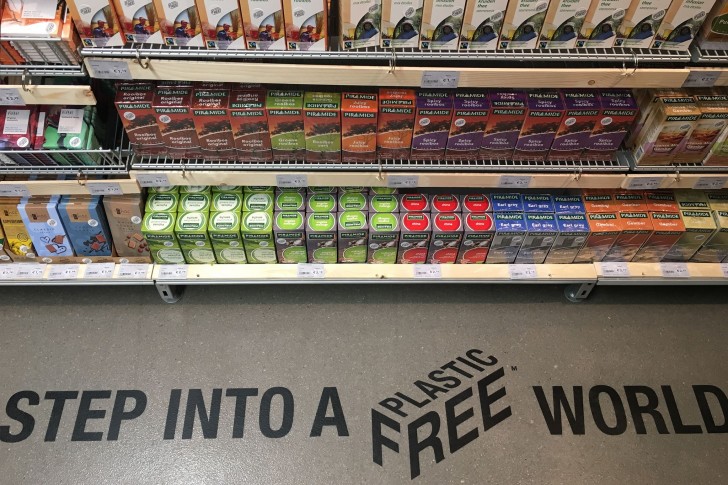 Ce supermarché bio, on trouve 680 produits conditionnés dans des emballages biodégradables.
