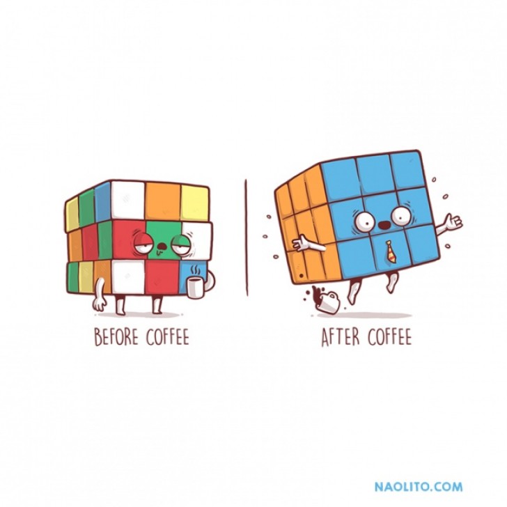 Kaffee ist in der Lage, unsere Ideen zu sortieren!