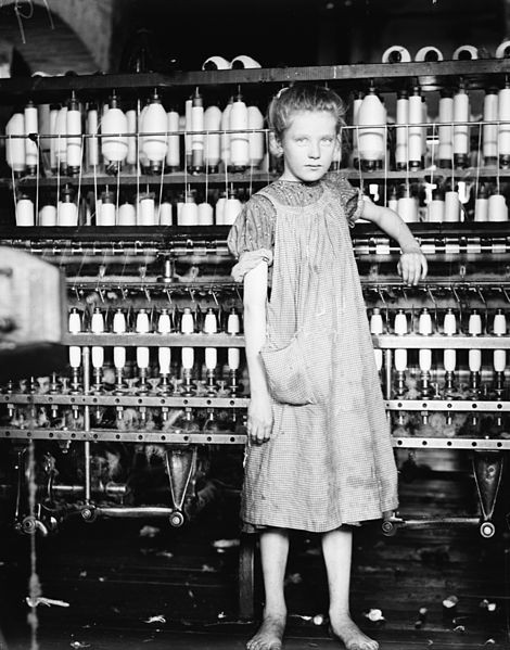 Addie Card, 12 anni, filatrice di North Pownal (Vermont) - Febbraio 1910.
