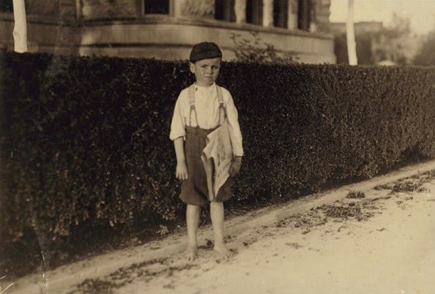 Raymond Miller, 6 jaar oud. Foto gemaakt in San Antonio (Texas).