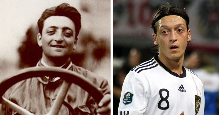 Der Gründer des gleichnamigen Autohauses ist im August 1988 gestorben. Zwei Monate später wurde der Fußballspieler Mesut Özil geboren. Die Ähnlichkeit ist unglaublich.