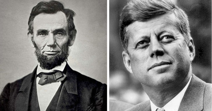 Ähnlichkeiten in den Biografien zweier amerikanischer Präsidenten.