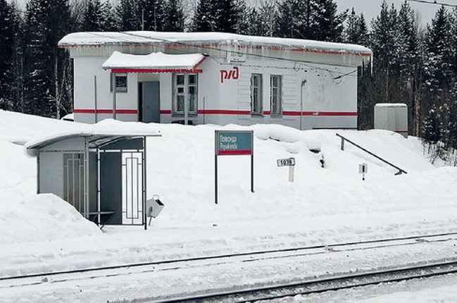 De trein die elke dag op het station stopt om maar één meisje op te halen.