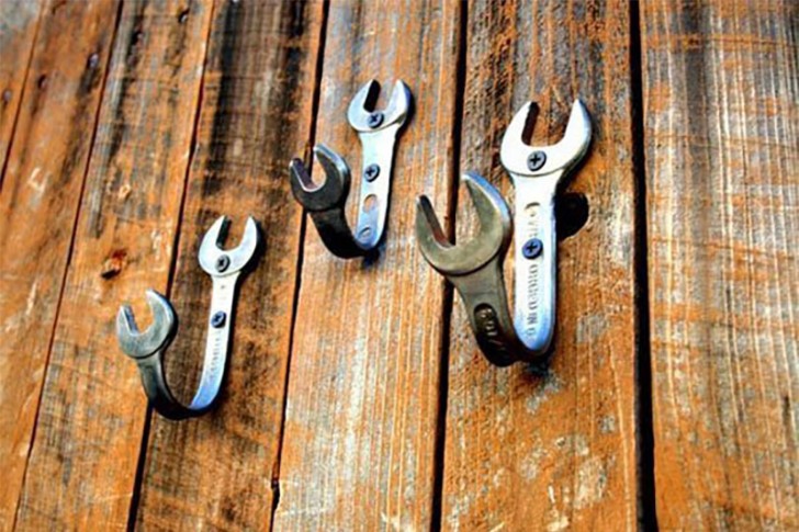 Unused wrenches? They can become useful hooks!