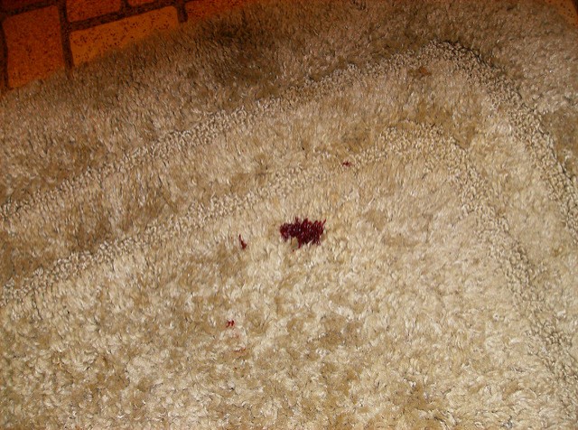 Resistant stains on the carpets