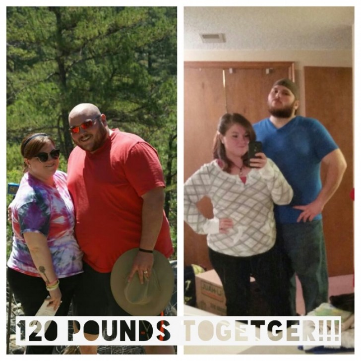 Between the two of them, they lost 120 lb (54 kg)! This couple decided to get in shape for their wedding day, but their path back to health and fitness has continued even after the wedding!