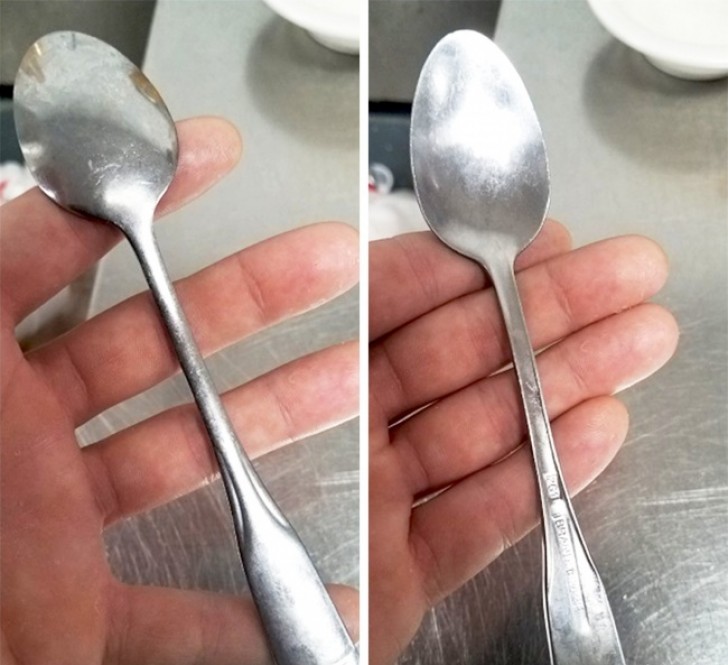 The back of this spoon reveals something is not quite right ...