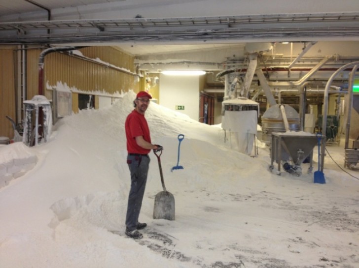 Incident de parcours dans une usine de farine.