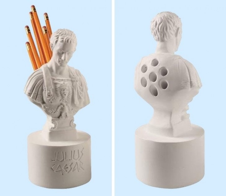 The pencil holder that is most preferred by Brutus.