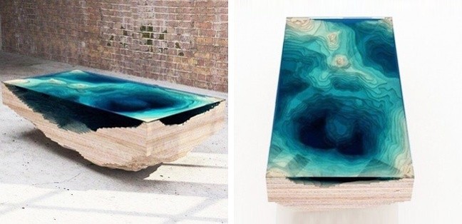 An ocean table.